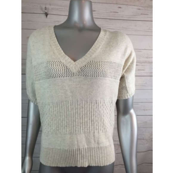 Sonoma Tops - Sonoma Petite PM Pale Ecru Sweater NWT $36 Beautiful Te
